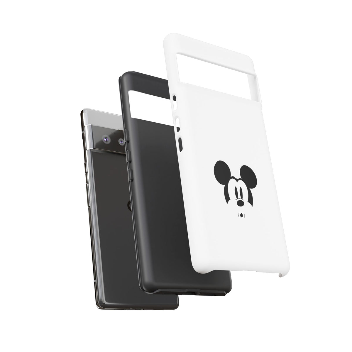Mickey Face Phone Case - Minimal Cute Cartoon Protective Tough Case