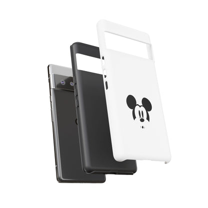 Mickey Face Phone Case - Minimal Cute Cartoon Protective Tough Case