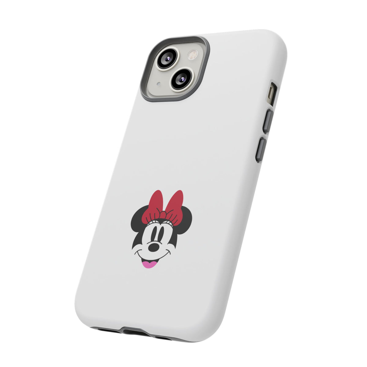 Minnie Mouse Tough Phone Case — Cute Red Bow Protective iPhone Cover