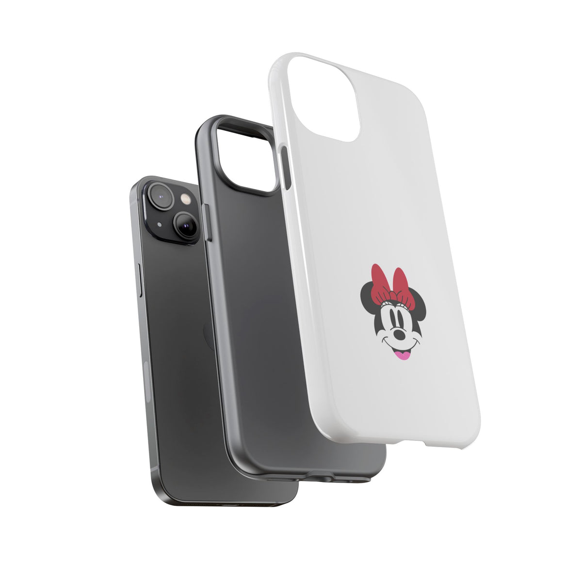 Minnie Mouse Tough Phone Case — Cute Red Bow Protective iPhone Cover