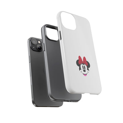 Minnie Mouse Tough Phone Case — Cute Red Bow Protective iPhone Cover
