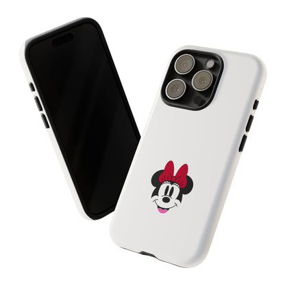 Minnie Mouse Tough Phone Case — Cute Red Bow Protective iPhone Cover