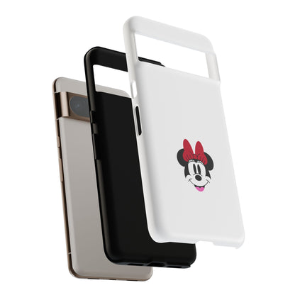Minnie Mouse Tough Phone Case — Cute Red Bow Protective iPhone Cover