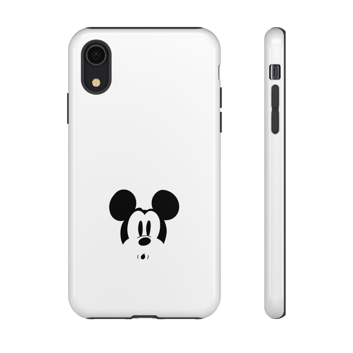 Mickey Face Phone Case - Minimal Cute Cartoon Protective Tough Case