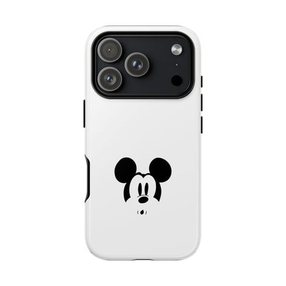 Mickey Face Phone Case - Minimal Cute Cartoon Protective Tough Case