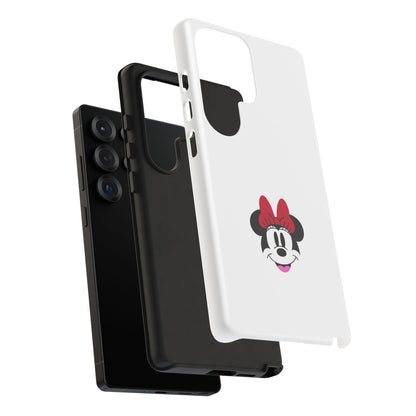 Minnie Mouse Tough Phone Case — Cute Red Bow Protective iPhone Cover