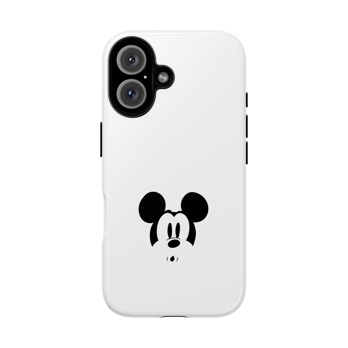 Mickey Face Phone Case - Minimal Cute Cartoon Protective Tough Case