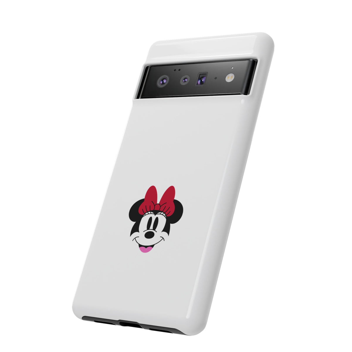 Minnie Mouse Tough Phone Case — Cute Red Bow Protective iPhone Cover