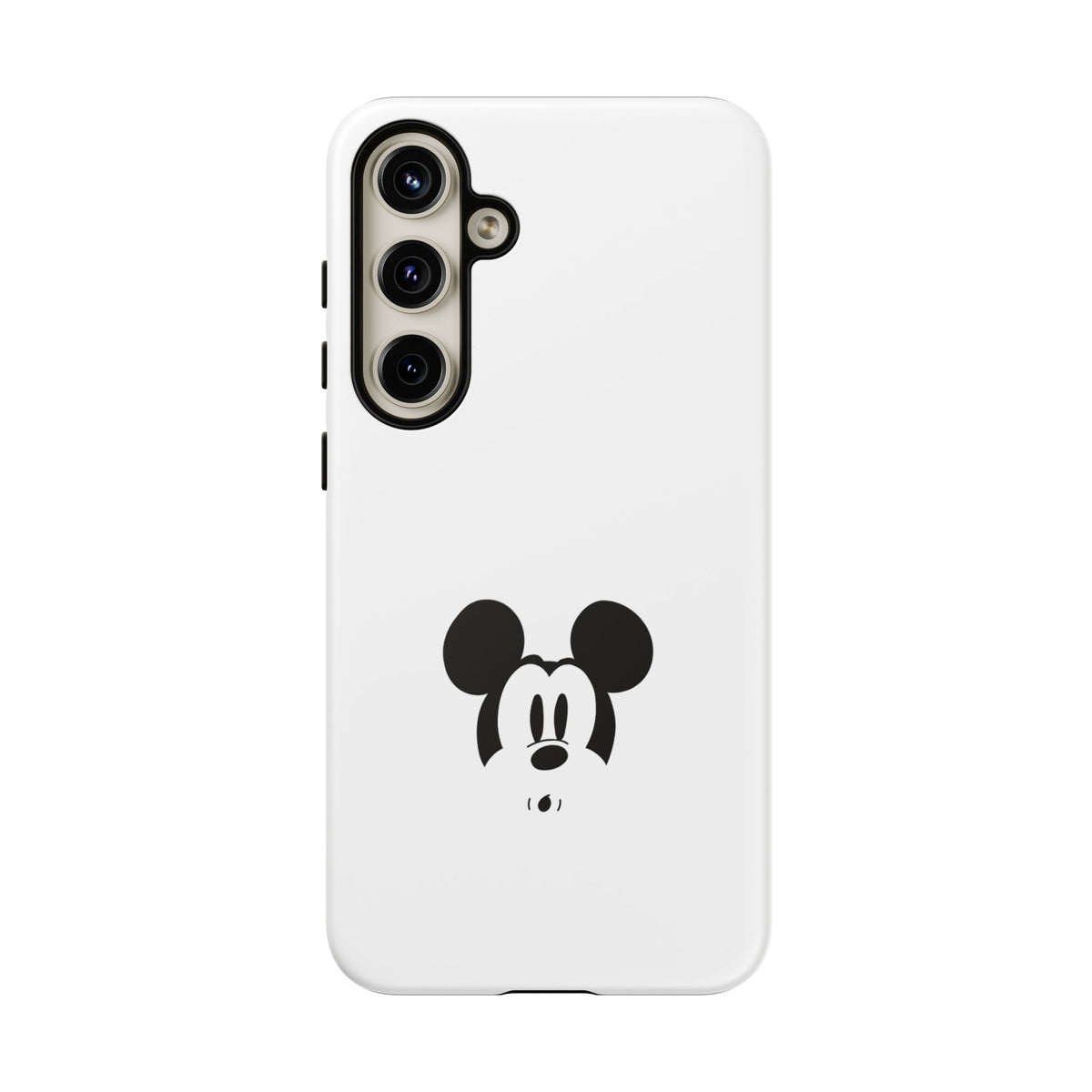 Mickey Face Phone Case - Minimal Cute Cartoon Protective Tough Case