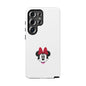Minnie Mouse Tough Phone Case — Cute Red Bow Protective iPhone Cover