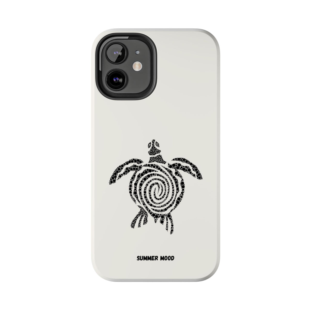 Turtle Spiral Tough Phone Case — "Summer Mood" Protective iPhone Cover