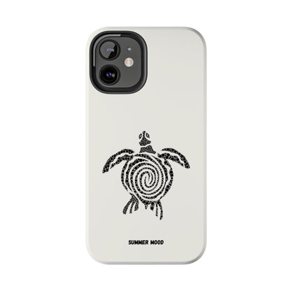 Turtle Spiral Tough Phone Case — "Summer Mood" Protective iPhone Cover