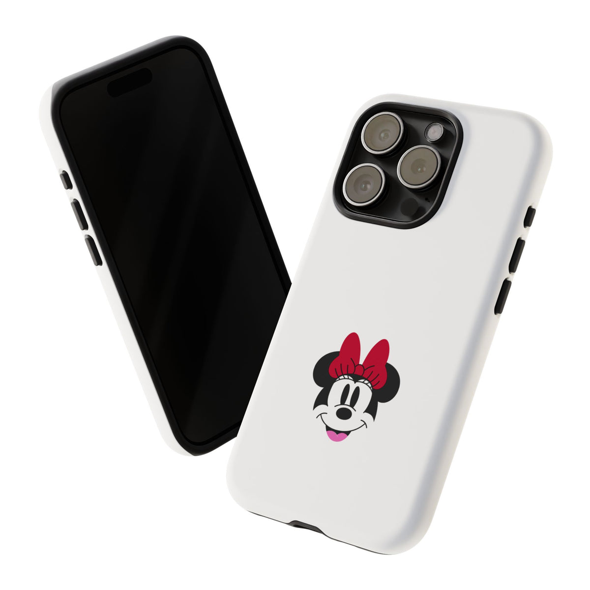 Minnie Mouse Tough Phone Case — Cute Red Bow Protective iPhone Cover