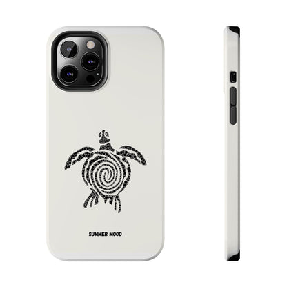 Turtle Spiral Tough Phone Case — "Summer Mood" Protective iPhone Cover