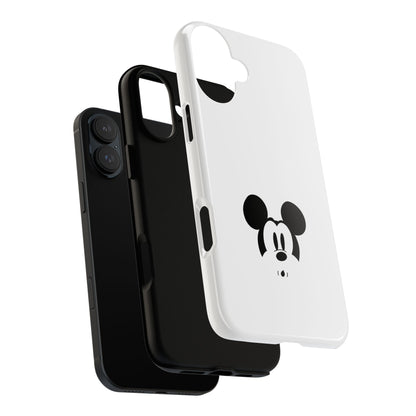 Mickey Face Phone Case - Minimal Cute Cartoon Protective Tough Case