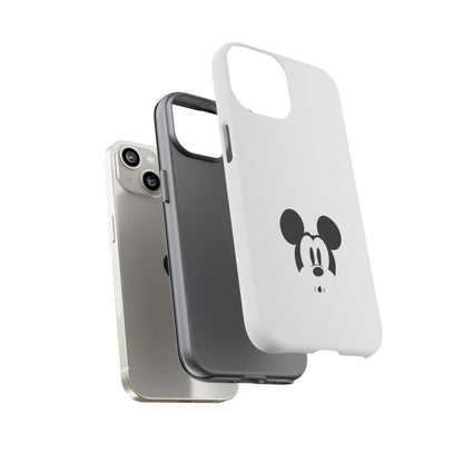 Mickey Face Phone Case - Minimal Cute Cartoon Protective Tough Case