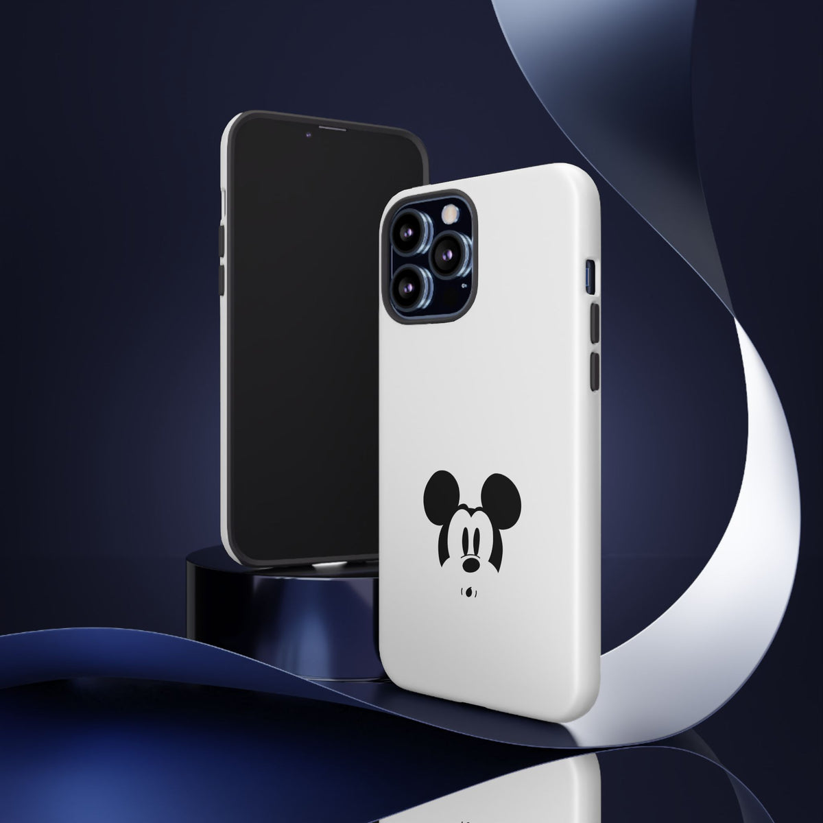 Mickey Face Phone Case - Minimal Cute Cartoon Protective Tough Case