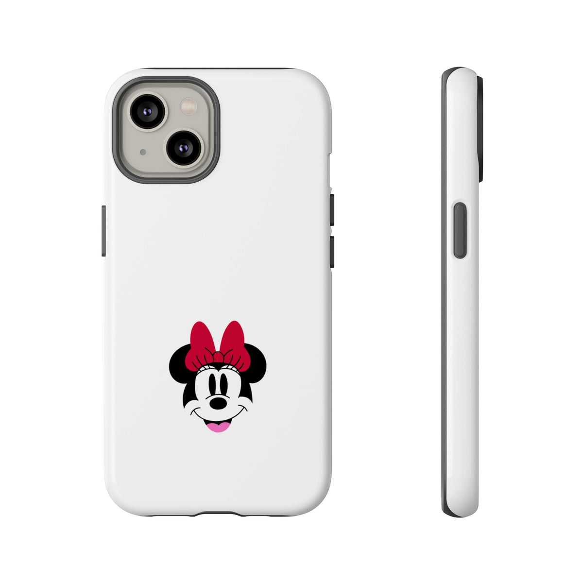 Minnie Mouse Tough Phone Case — Cute Red Bow Protective iPhone Cover