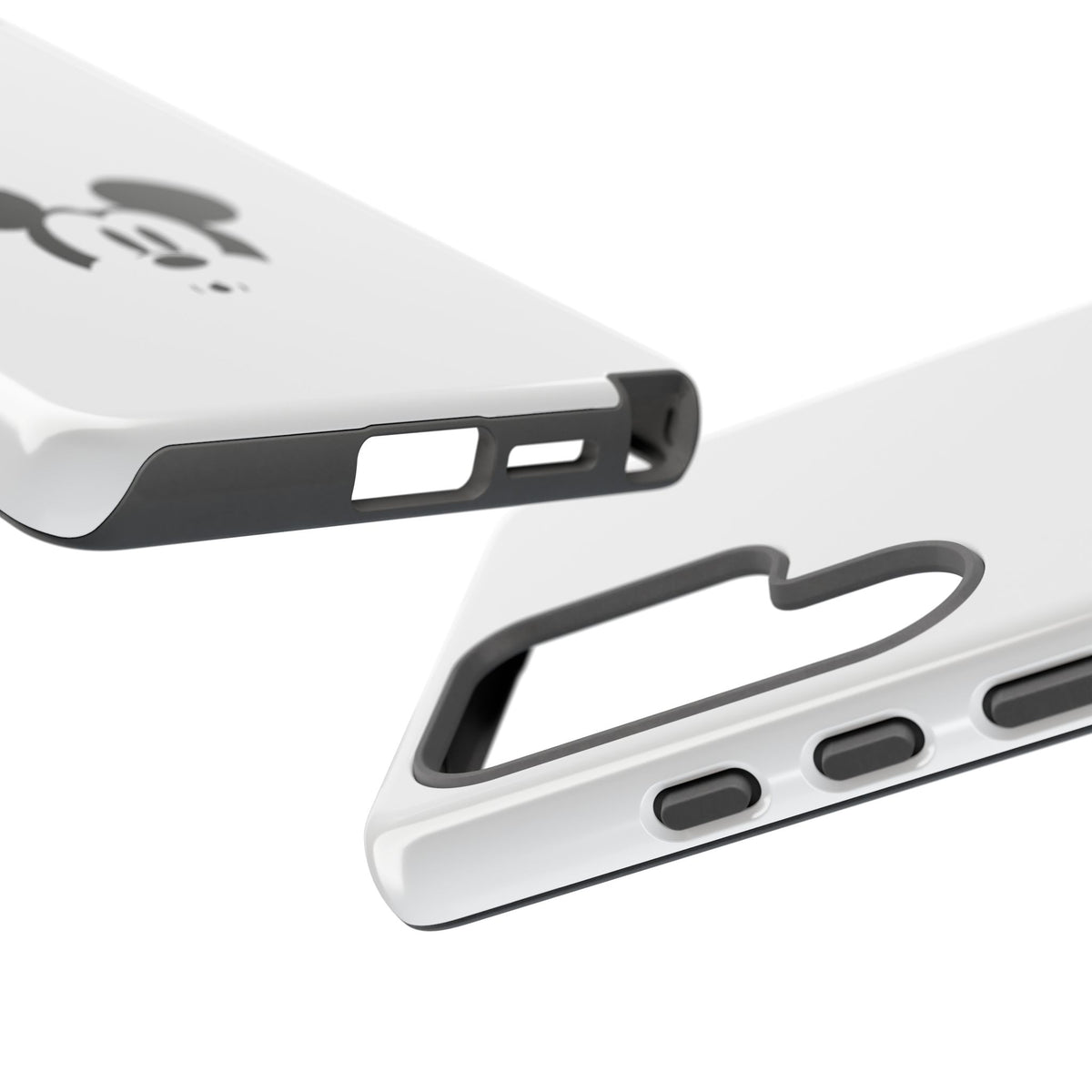 Mickey Face Phone Case - Minimal Cute Cartoon Protective Tough Case