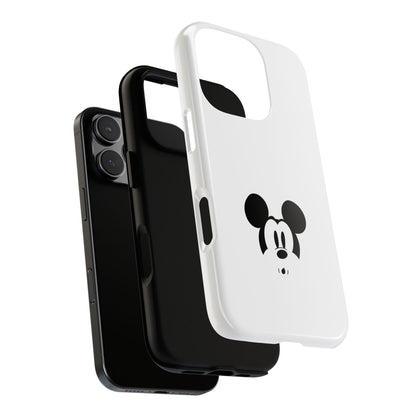 Mickey Face Phone Case - Minimal Cute Cartoon Protective Tough Case