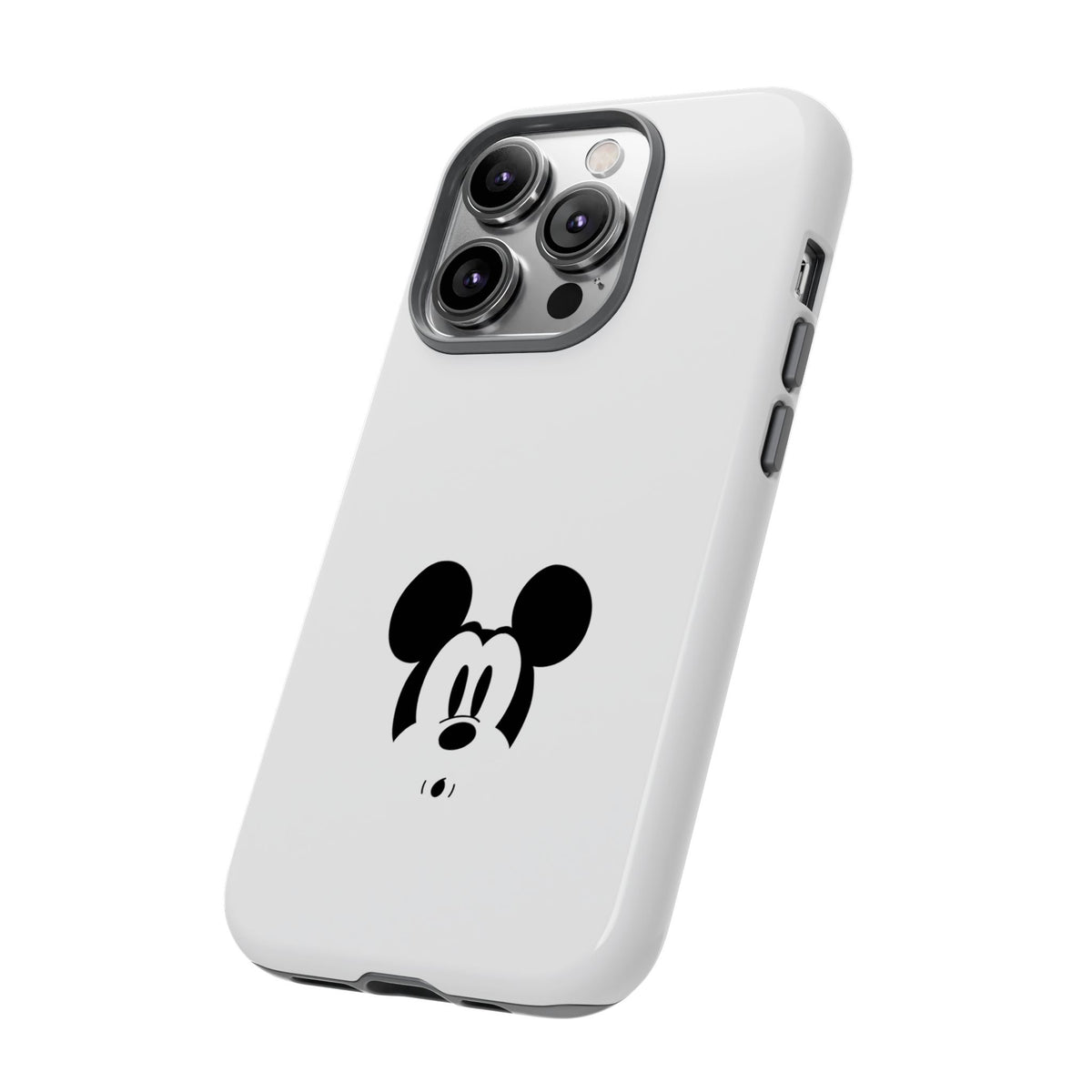 Mickey Face Phone Case - Minimal Cute Cartoon Protective Tough Case