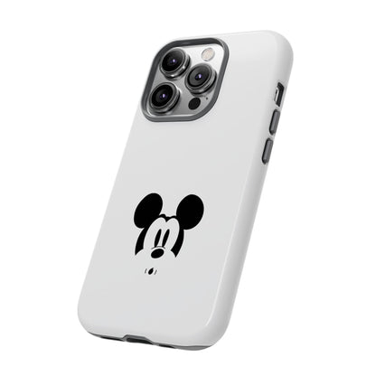 Mickey Face Phone Case - Minimal Cute Cartoon Protective Tough Case