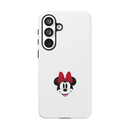 Minnie Mouse Tough Phone Case — Cute Red Bow Protective iPhone Cover