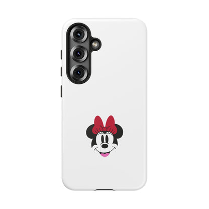 Minnie Mouse Tough Phone Case — Cute Red Bow Protective iPhone Cover