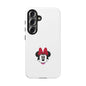 Minnie Mouse Tough Phone Case — Cute Red Bow Protective iPhone Cover