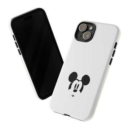 Mickey Face Phone Case - Minimal Cute Cartoon Protective Tough Case