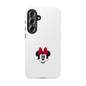 Minnie Mouse Tough Phone Case — Cute Red Bow Protective iPhone Cover