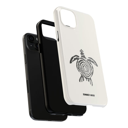 Turtle Spiral Tough Phone Case — "Summer Mood" Protective iPhone Cover
