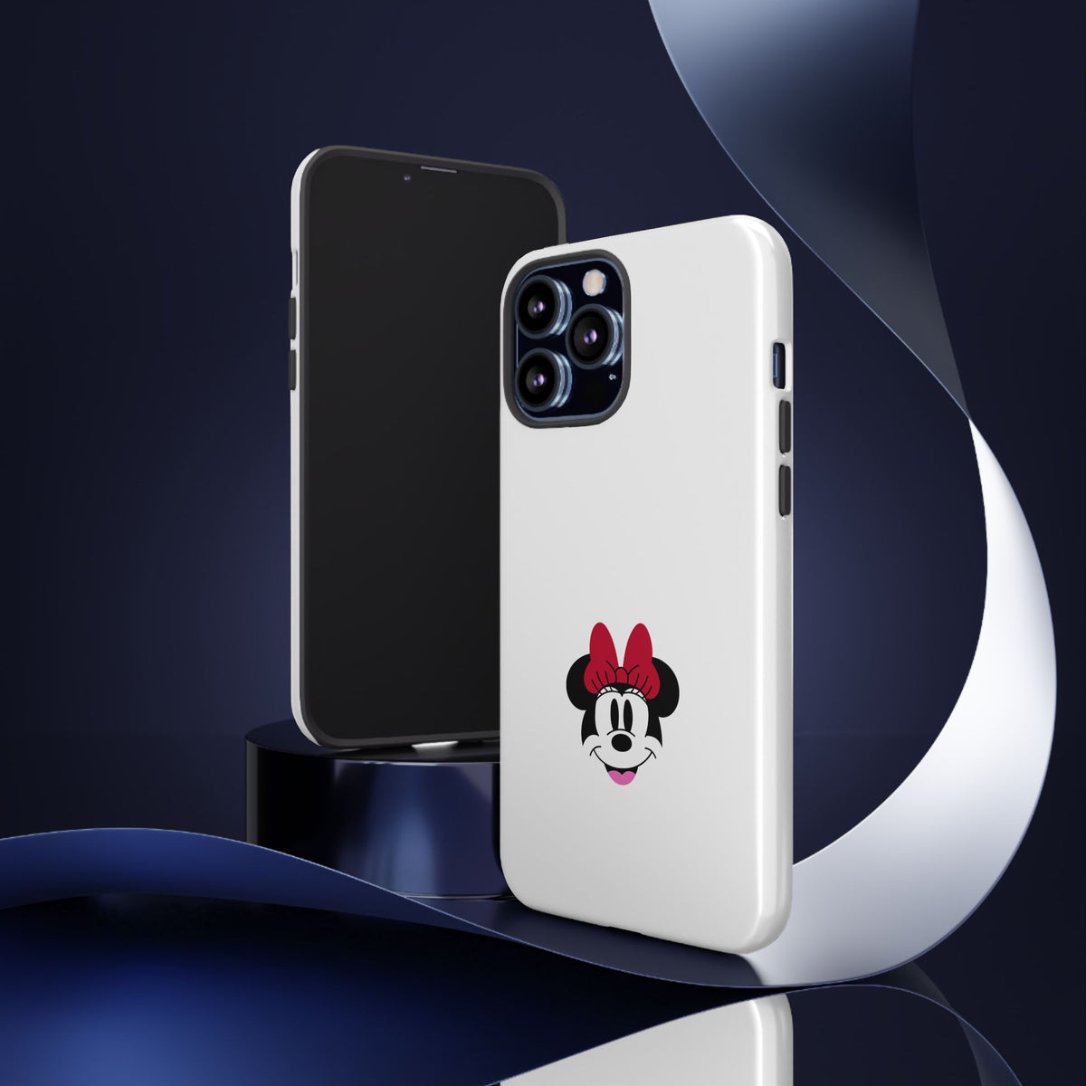 Minnie Mouse Tough Phone Case — Cute Red Bow Protective iPhone Cover