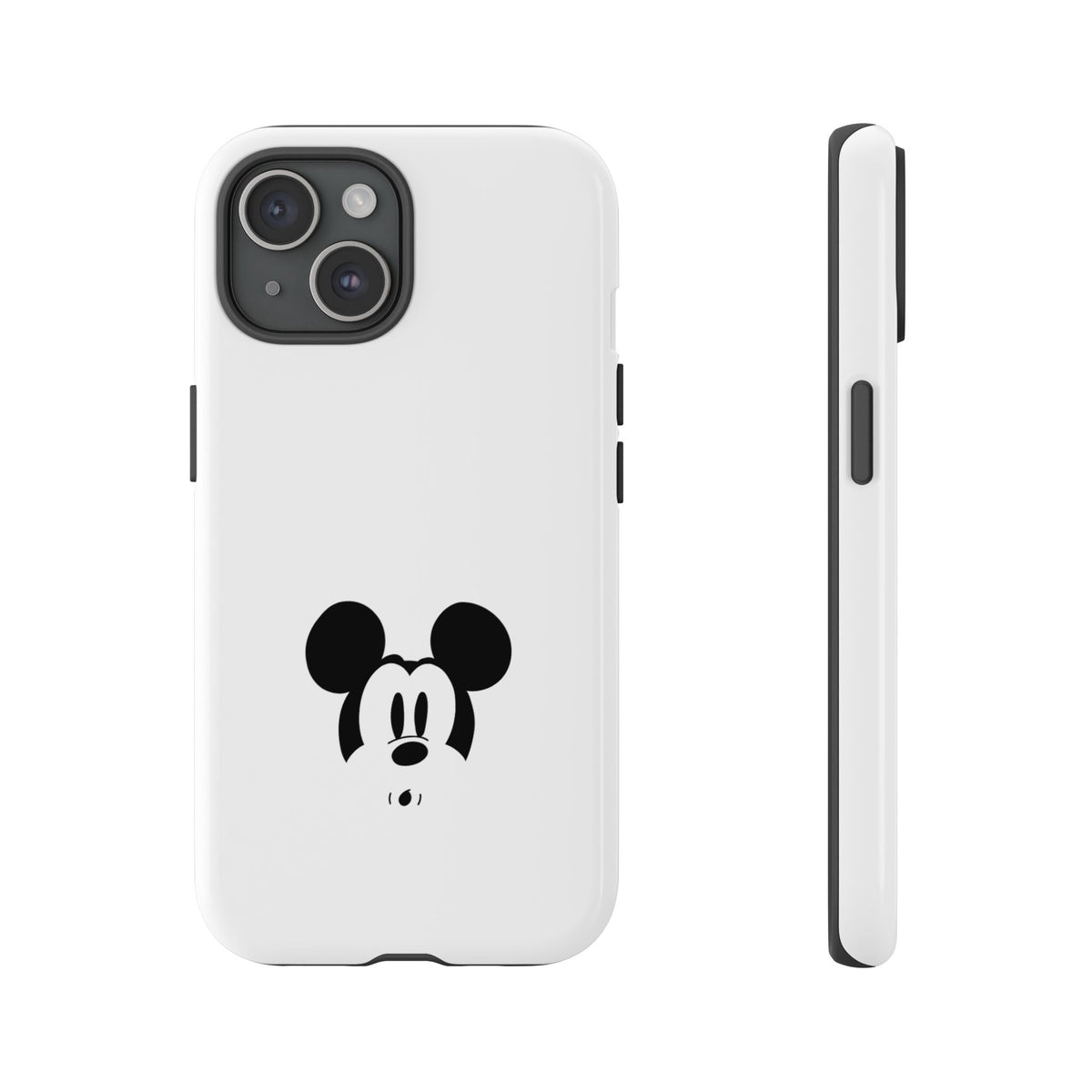 Mickey Face Phone Case - Minimal Cute Cartoon Protective Tough Case