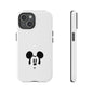 Mickey Face Phone Case - Minimal Cute Cartoon Protective Tough Case
