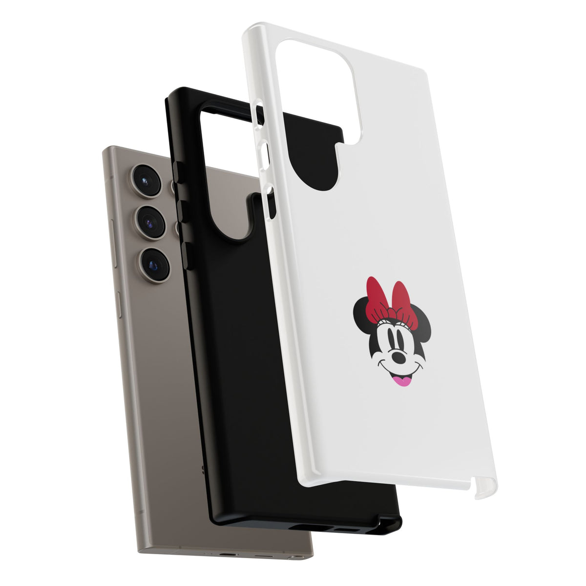 Minnie Mouse Tough Phone Case — Cute Red Bow Protective iPhone Cover