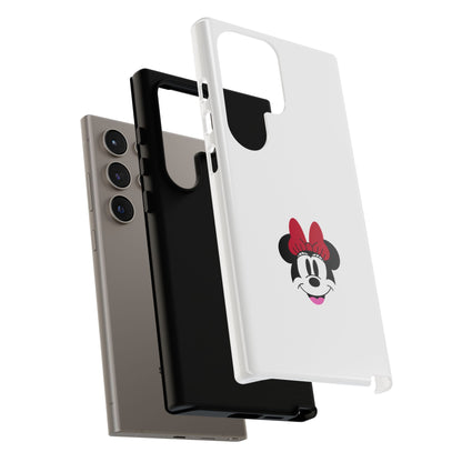 Minnie Mouse Tough Phone Case — Cute Red Bow Protective iPhone Cover
