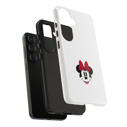 Minnie Mouse Tough Phone Case — Cute Red Bow Protective iPhone Cover