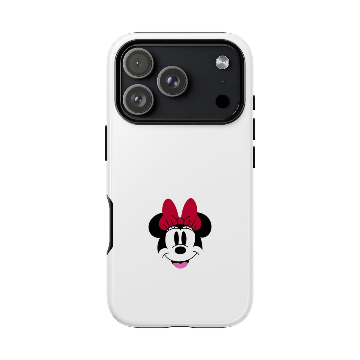 Minnie Mouse Tough Phone Case — Cute Red Bow Protective iPhone Cover