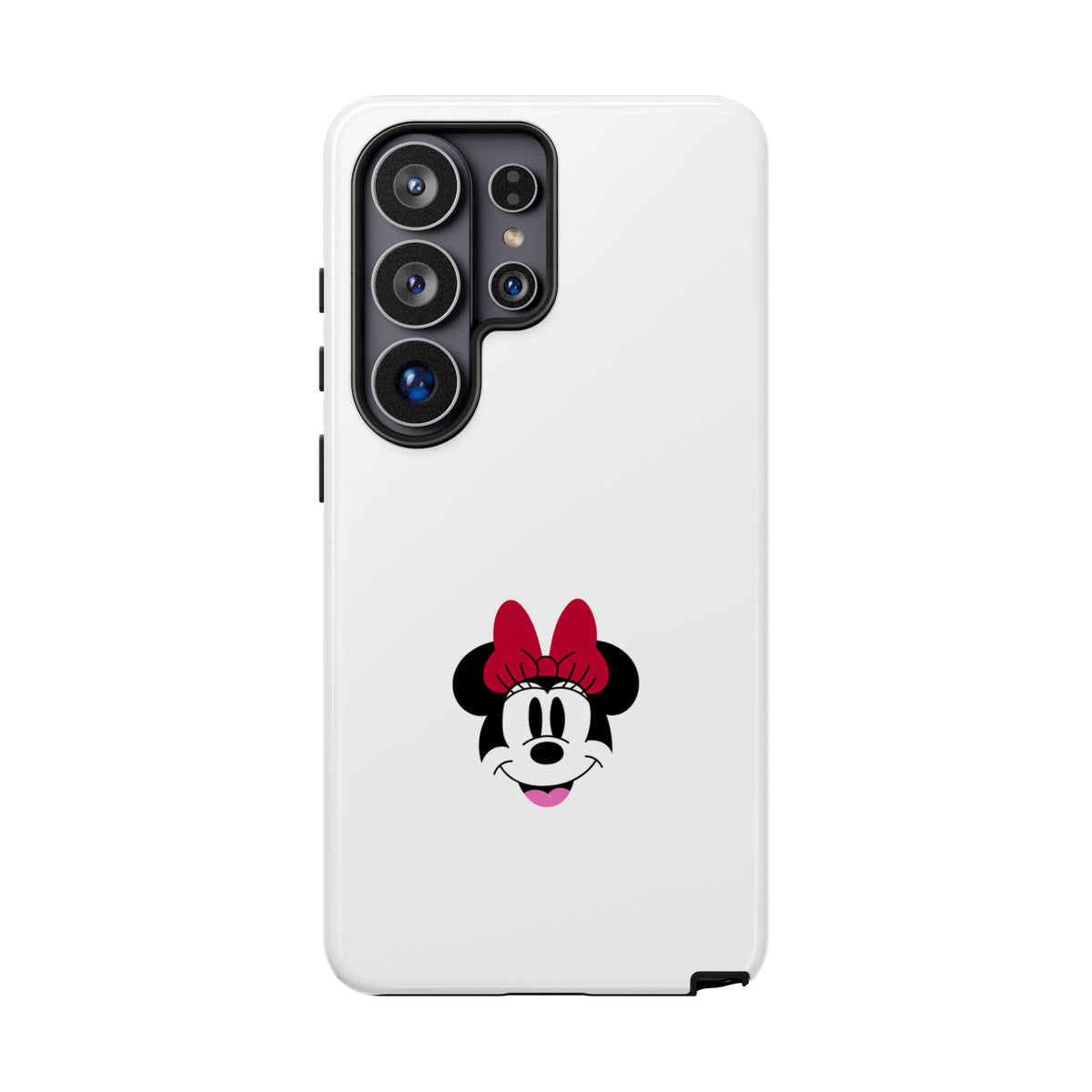 Minnie Mouse Tough Phone Case — Cute Red Bow Protective iPhone Cover
