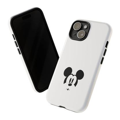 Mickey Face Phone Case - Minimal Cute Cartoon Protective Tough Case