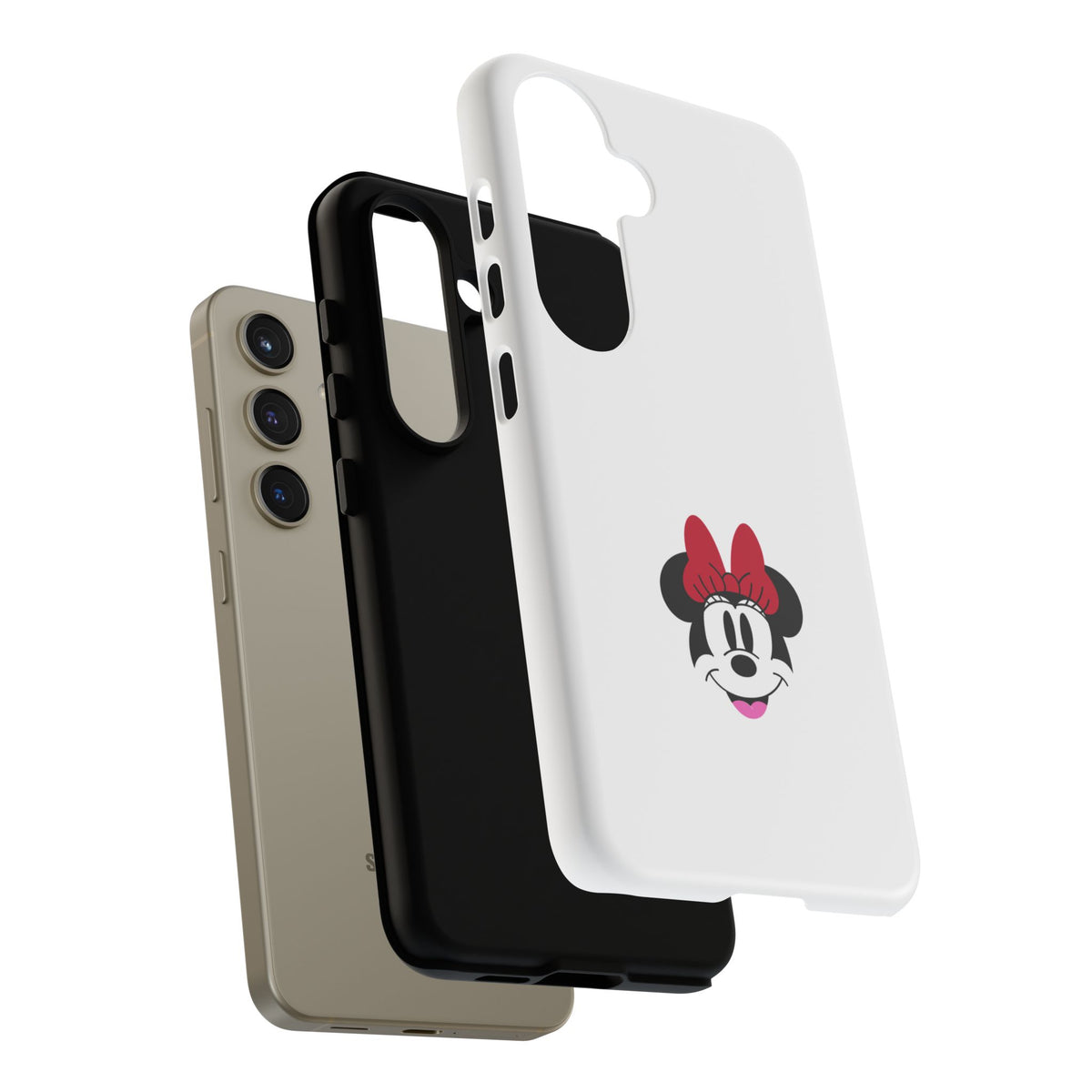 Minnie Mouse Tough Phone Case — Cute Red Bow Protective iPhone Cover
