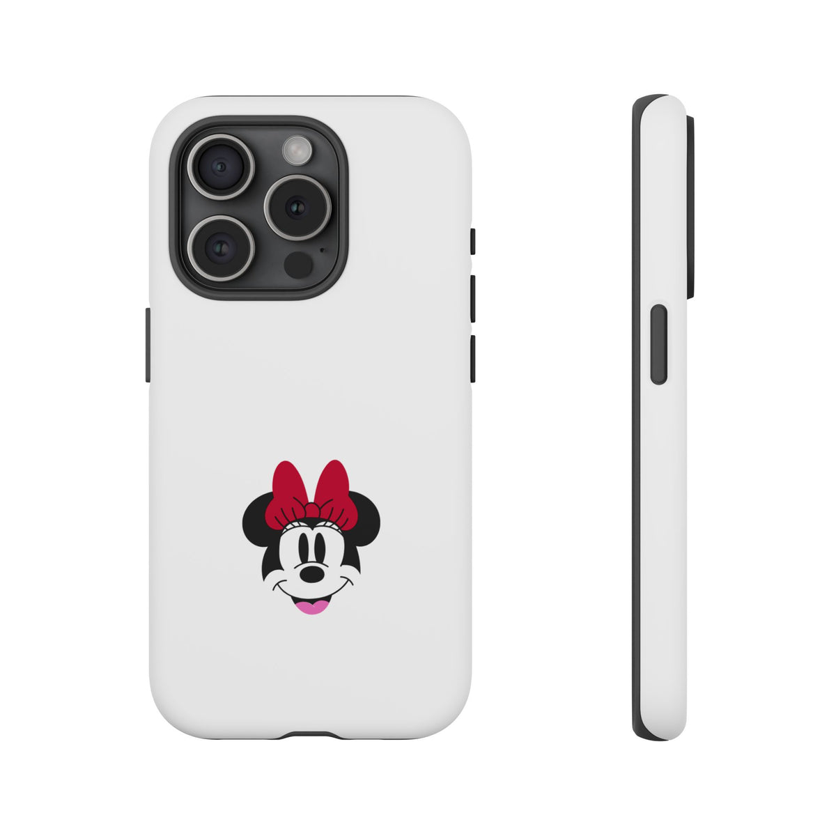Minnie Mouse Tough Phone Case — Cute Red Bow Protective iPhone Cover