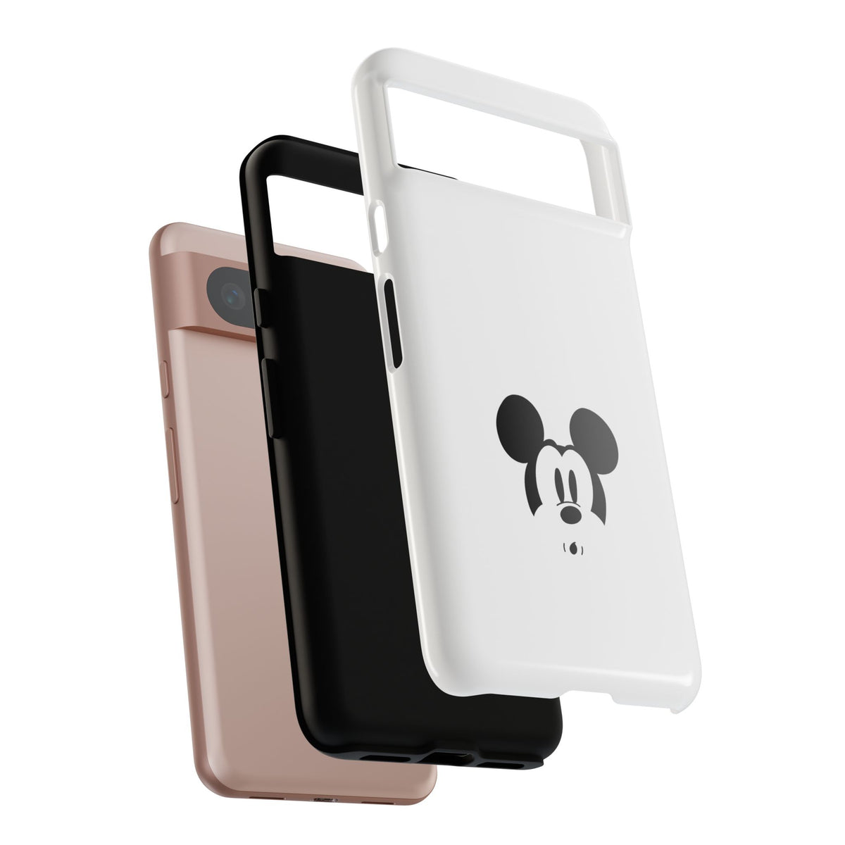 Mickey Face Phone Case - Minimal Cute Cartoon Protective Tough Case