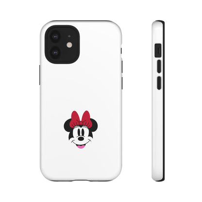 Minnie Mouse Tough Phone Case — Cute Red Bow Protective iPhone Cover