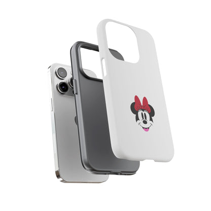 Minnie Mouse Tough Phone Case — Cute Red Bow Protective iPhone Cover