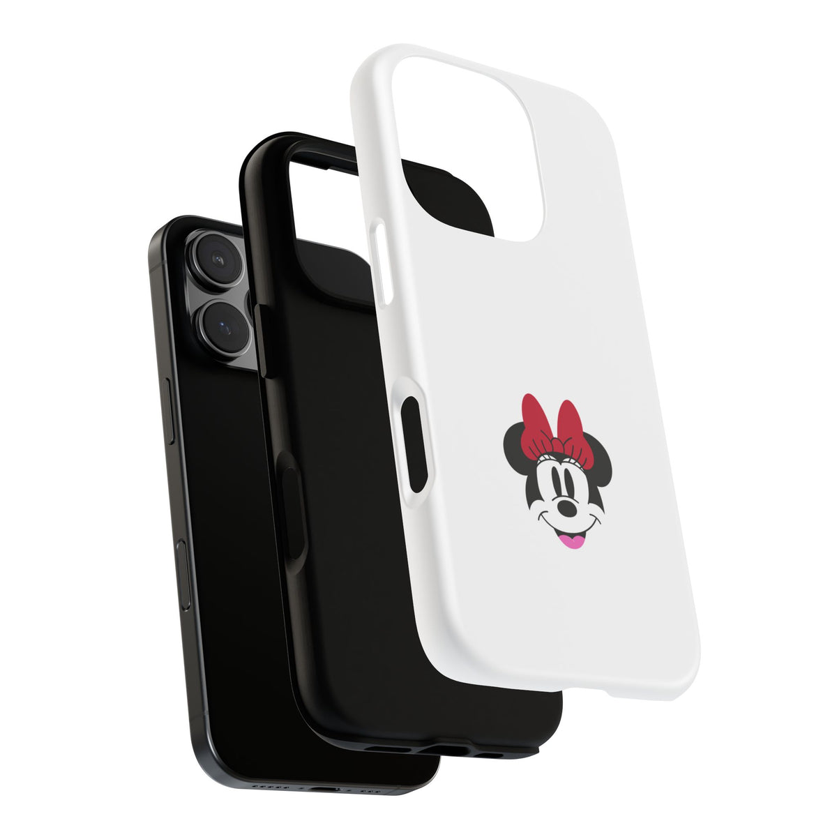 Minnie Mouse Tough Phone Case — Cute Red Bow Protective iPhone Cover