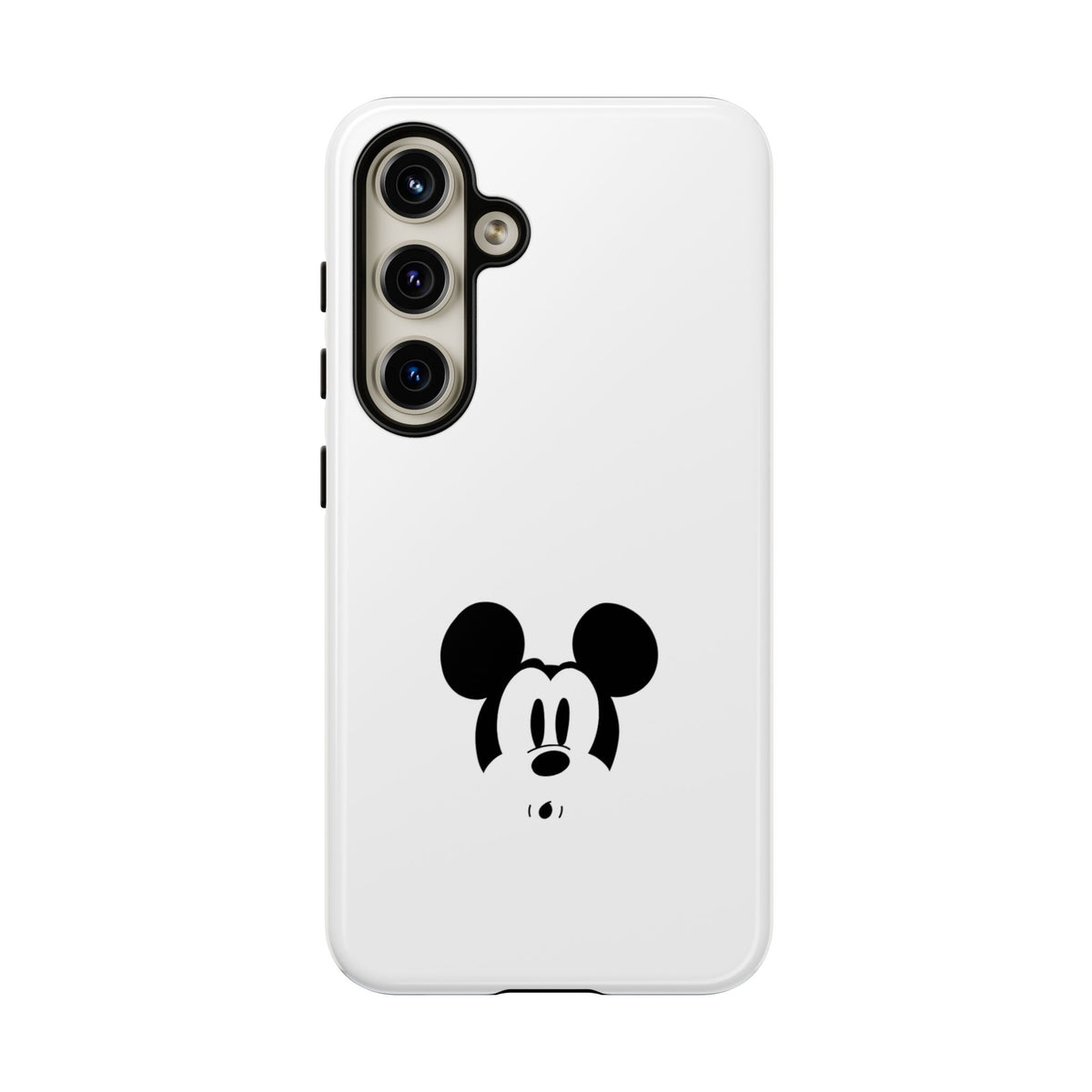 Mickey Face Phone Case - Minimal Cute Cartoon Protective Tough Case