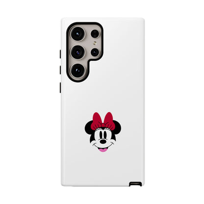 Minnie Mouse Tough Phone Case — Cute Red Bow Protective iPhone Cover