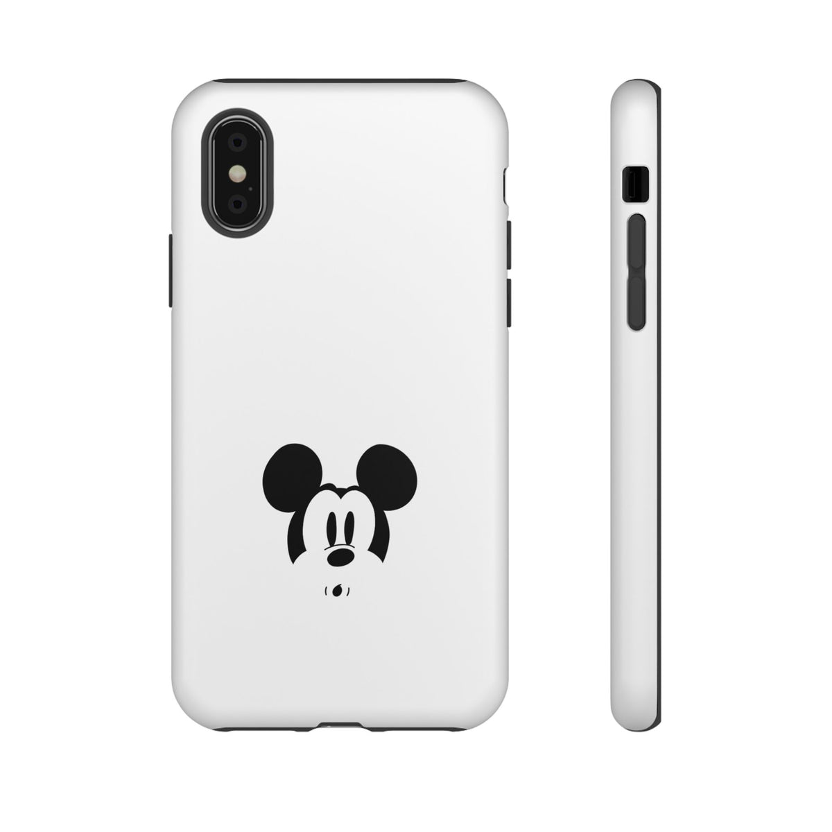 Mickey Face Phone Case - Minimal Cute Cartoon Protective Tough Case